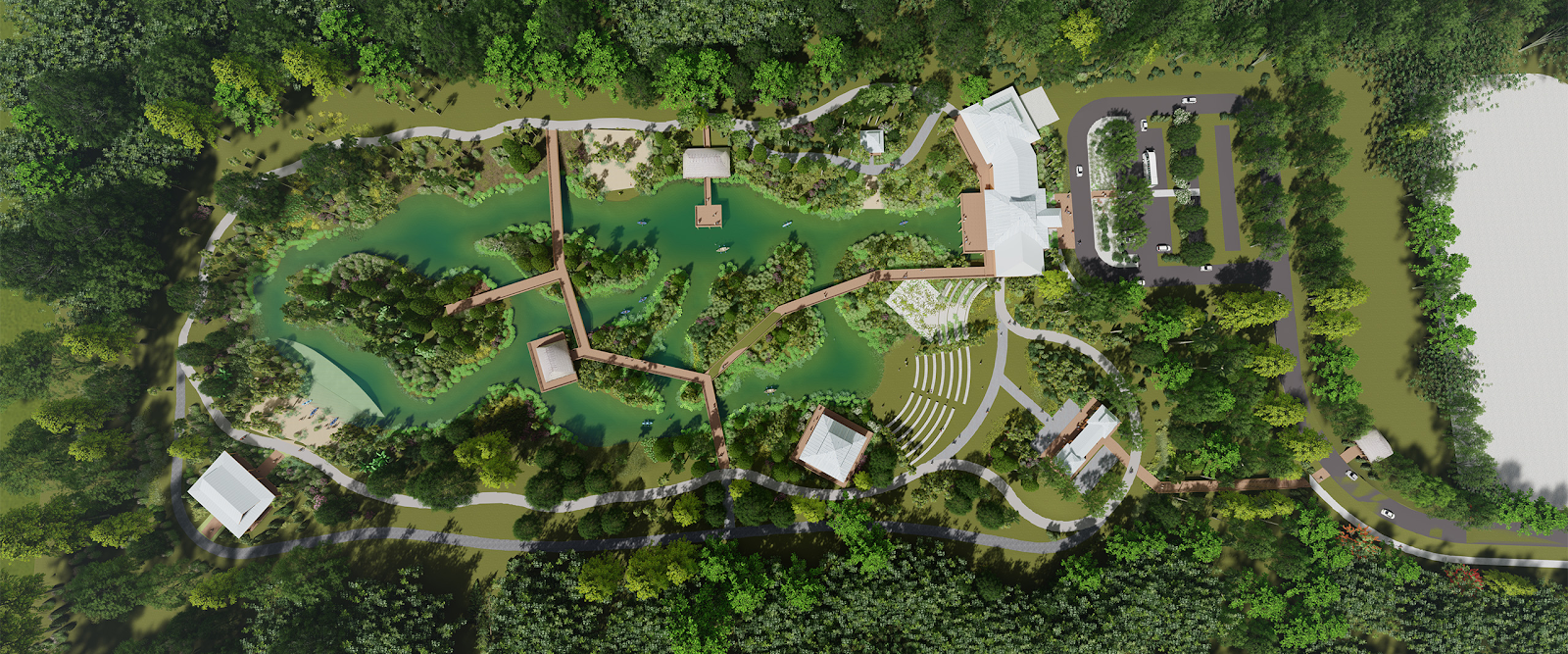Architectural site plan view