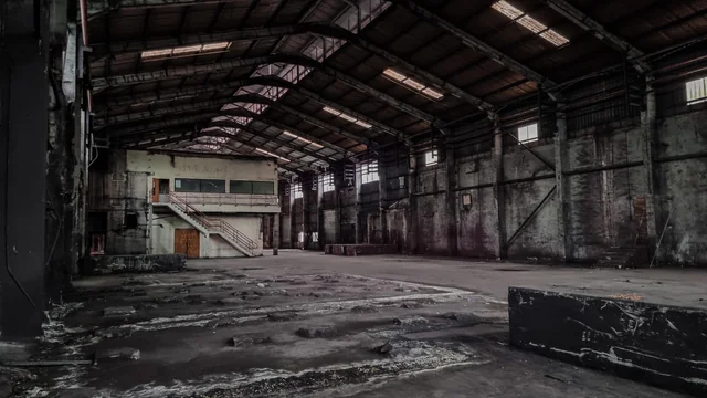 Industrial warehouse before transformation